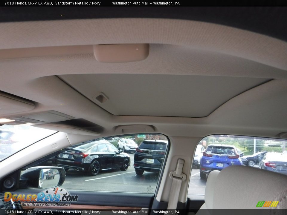 2018 Honda CR-V EX AWD Sandstorm Metallic / Ivory Photo #12
