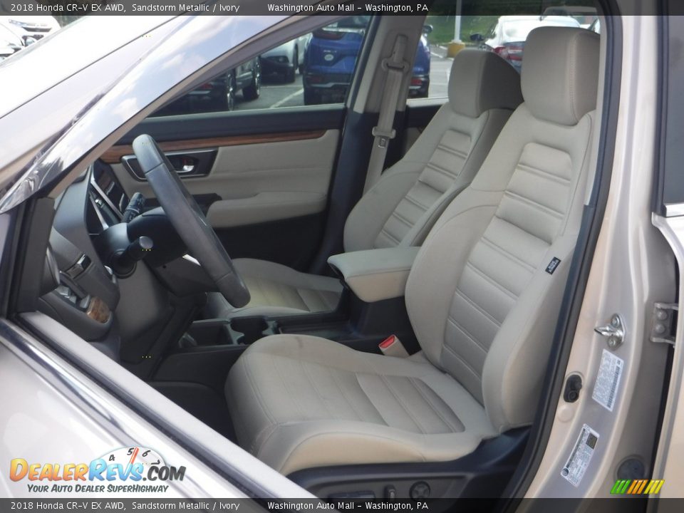 2018 Honda CR-V EX AWD Sandstorm Metallic / Ivory Photo #13