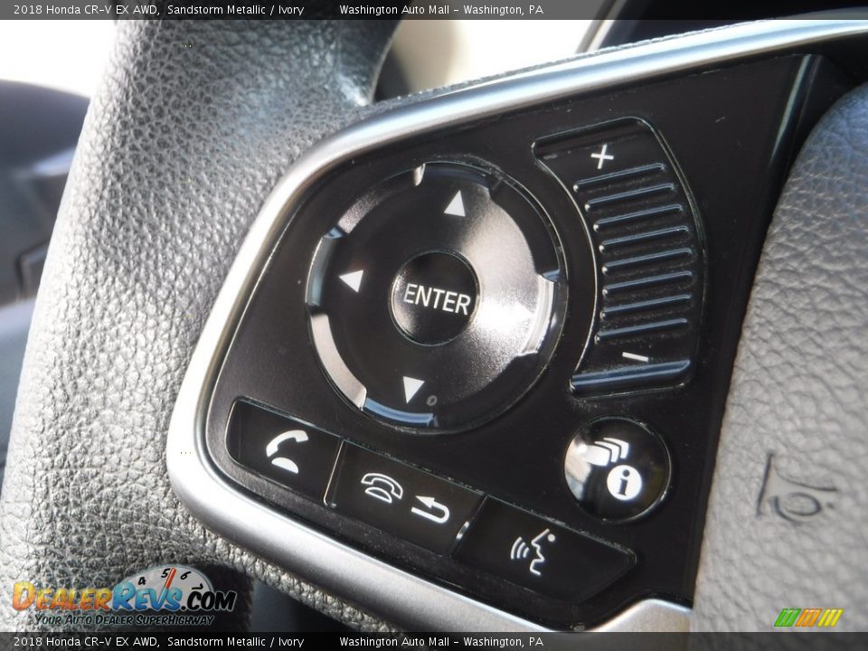 2018 Honda CR-V EX AWD Sandstorm Metallic / Ivory Photo #24