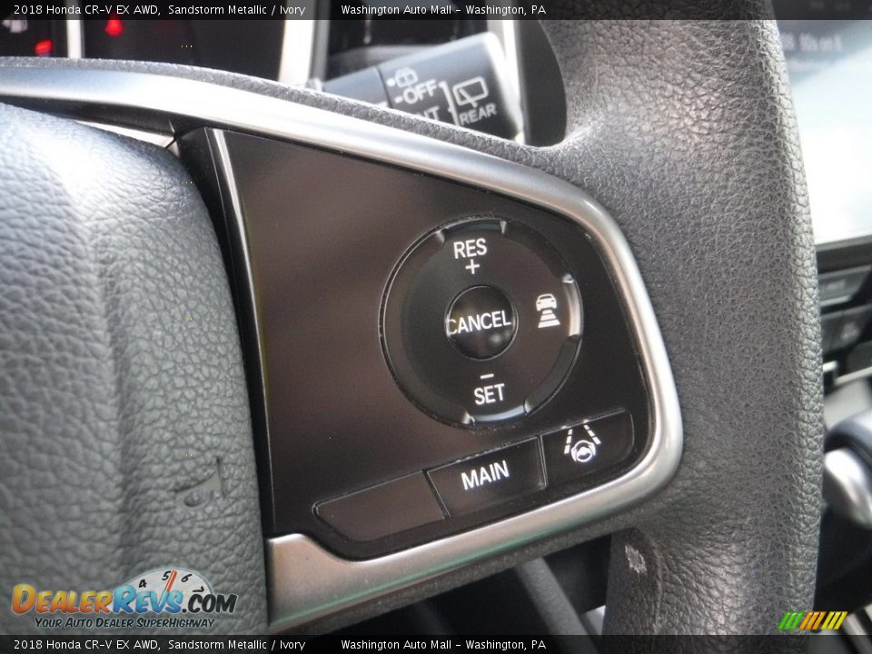 2018 Honda CR-V EX AWD Sandstorm Metallic / Ivory Photo #25