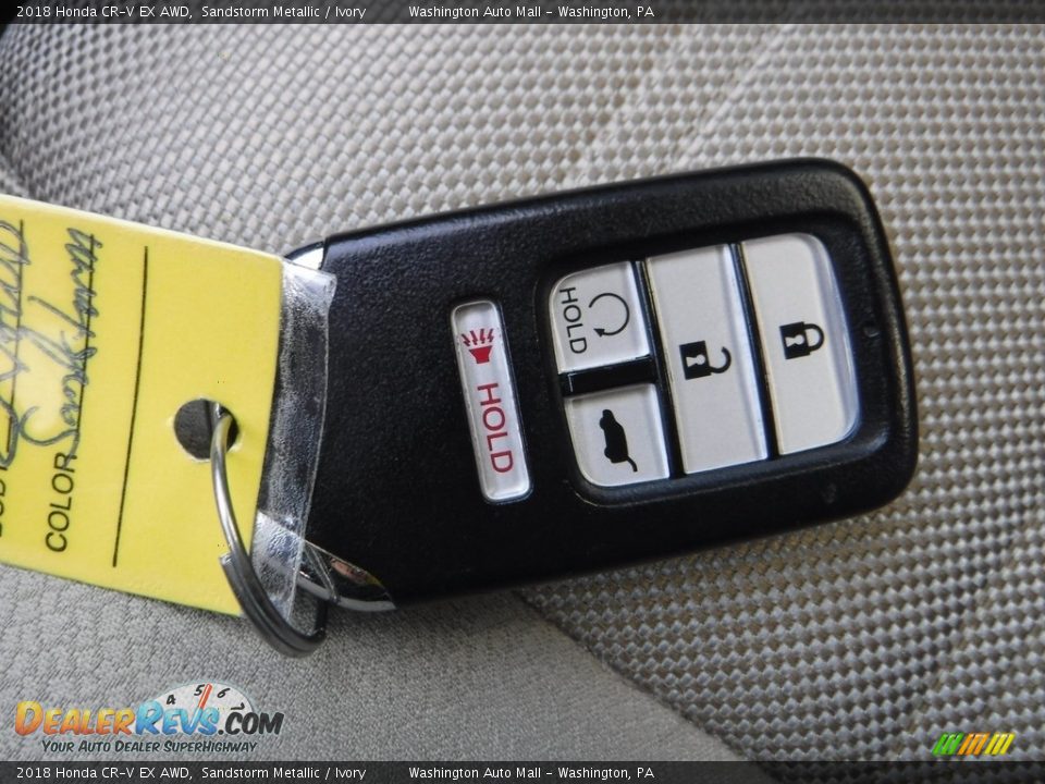 2018 Honda CR-V EX AWD Sandstorm Metallic / Ivory Photo #31