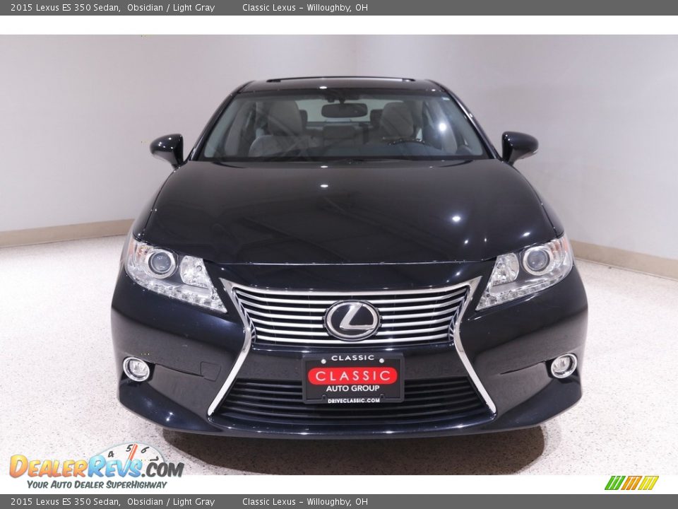 2015 Lexus ES 350 Sedan Obsidian / Light Gray Photo #2