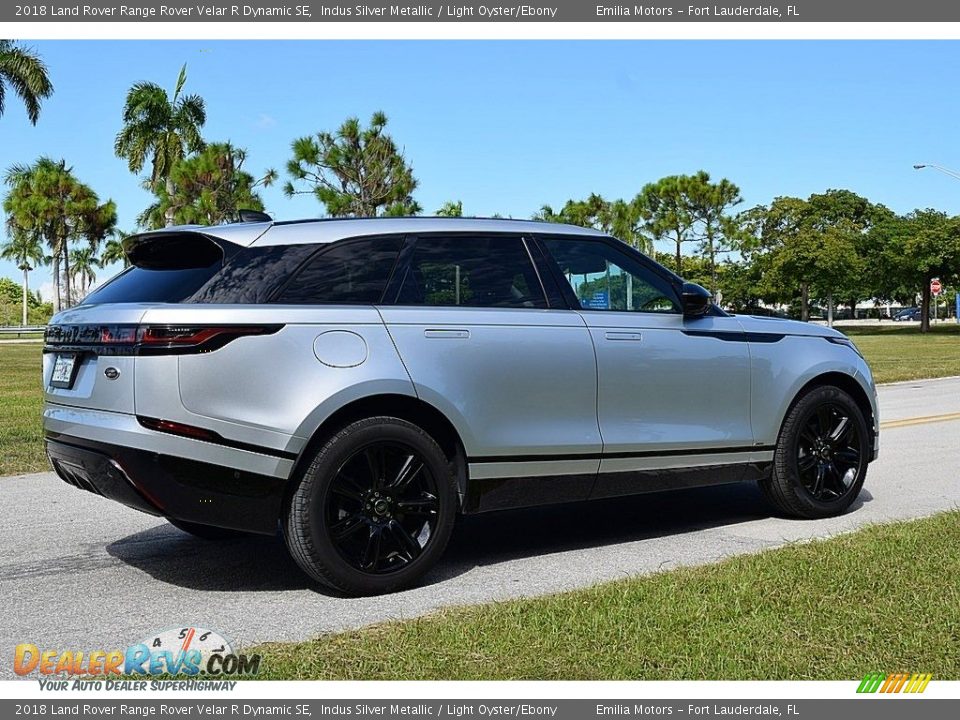 2018 Land Rover Range Rover Velar R Dynamic SE Indus Silver Metallic / Light Oyster/Ebony Photo #3