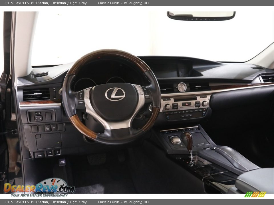 2015 Lexus ES 350 Sedan Obsidian / Light Gray Photo #6