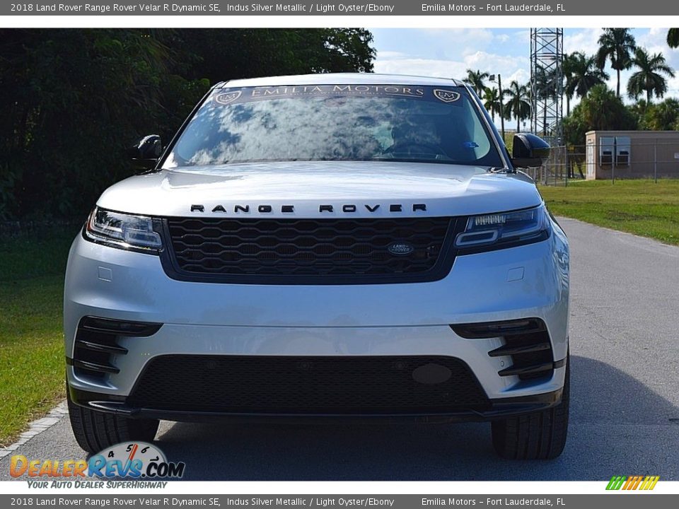 2018 Land Rover Range Rover Velar R Dynamic SE Indus Silver Metallic / Light Oyster/Ebony Photo #8