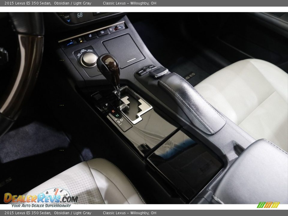 2015 Lexus ES 350 Sedan Obsidian / Light Gray Photo #14