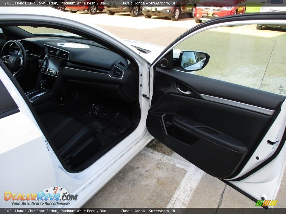 2021 Honda Civic Sport Sedan Platinum White Pearl / Black Photo #16