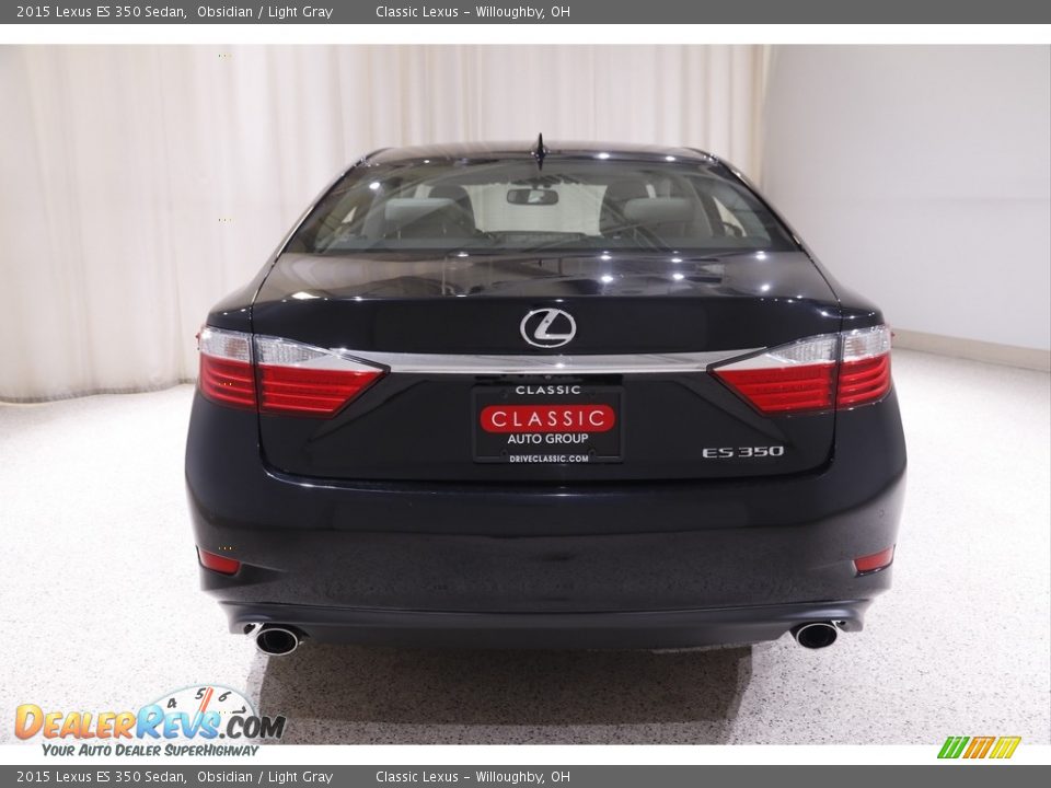 2015 Lexus ES 350 Sedan Obsidian / Light Gray Photo #20