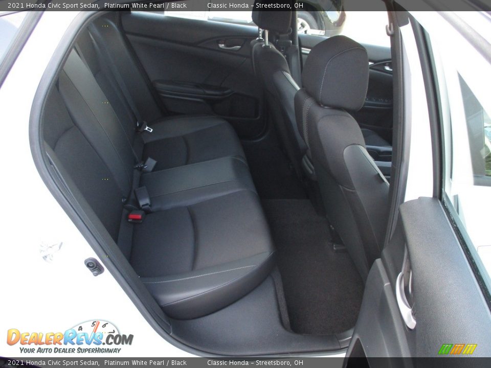 2021 Honda Civic Sport Sedan Platinum White Pearl / Black Photo #21