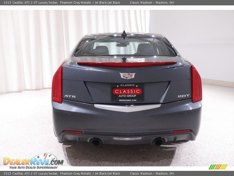 2015 Cadillac ATS 2.0T Luxury Sedan Phantom Gray Metallic / Jet Black/Jet Black Photo #18