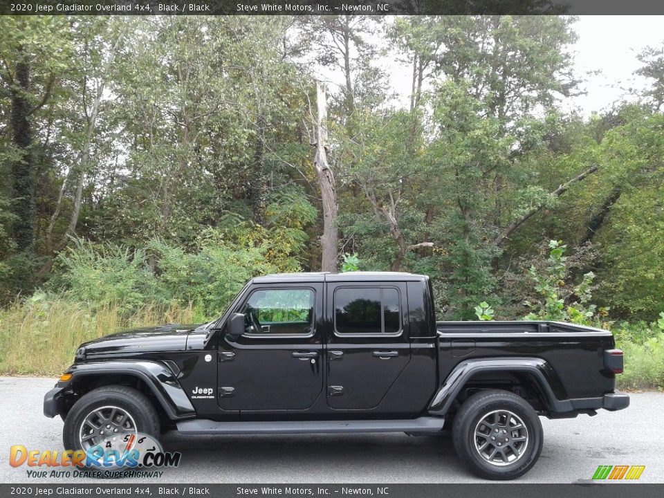 2020 Jeep Gladiator Overland 4x4 Black / Black Photo #1