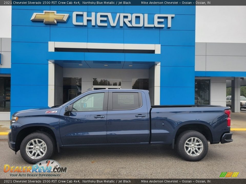 2021 Chevrolet Silverado 1500 RST Crew Cab 4x4 Northsky Blue Metallic / Jet Black Photo #1