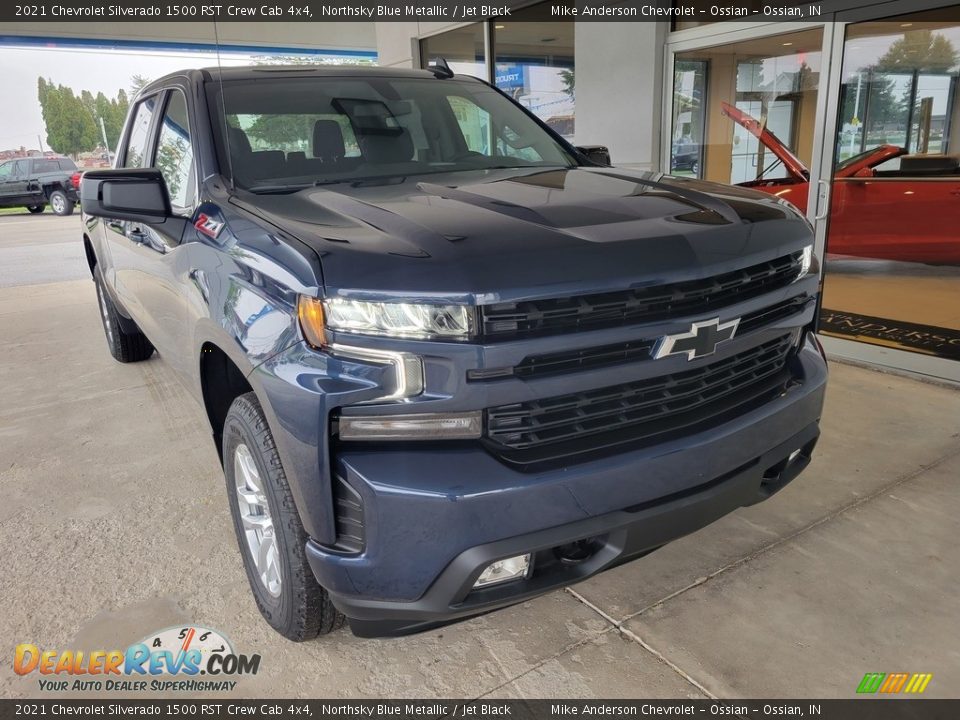 2021 Chevrolet Silverado 1500 RST Crew Cab 4x4 Northsky Blue Metallic / Jet Black Photo #2