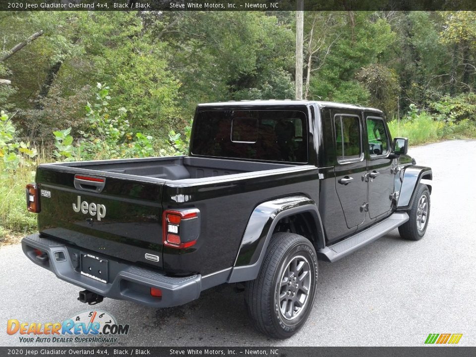 2020 Jeep Gladiator Overland 4x4 Black / Black Photo #7