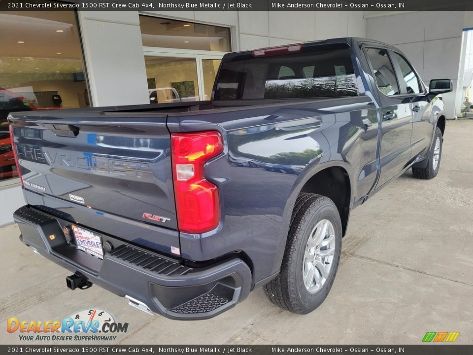 2021 Chevrolet Silverado 1500 RST Crew Cab 4x4 Northsky Blue Metallic / Jet Black Photo #4