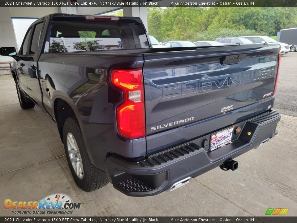 2021 Chevrolet Silverado 1500 RST Crew Cab 4x4 Northsky Blue Metallic / Jet Black Photo #7