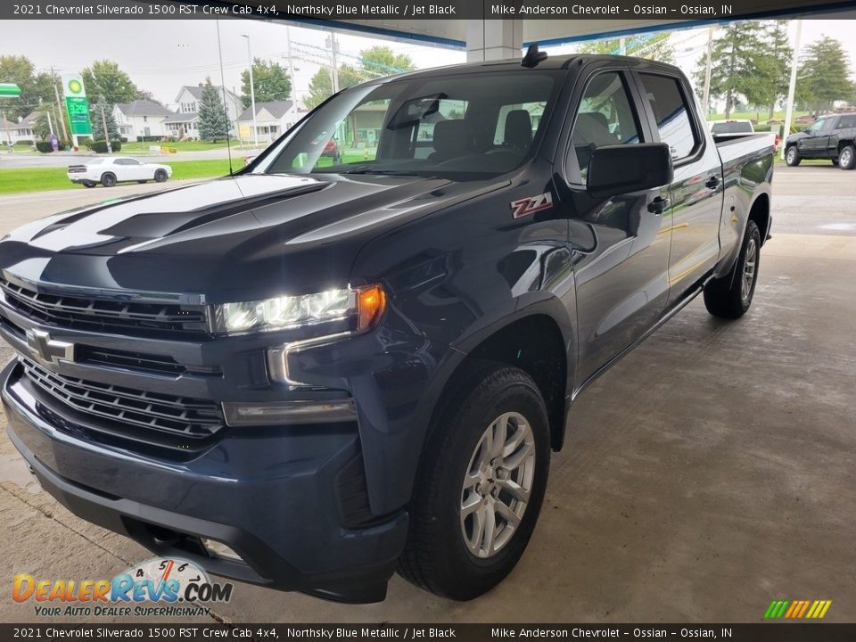 2021 Chevrolet Silverado 1500 RST Crew Cab 4x4 Northsky Blue Metallic / Jet Black Photo #8