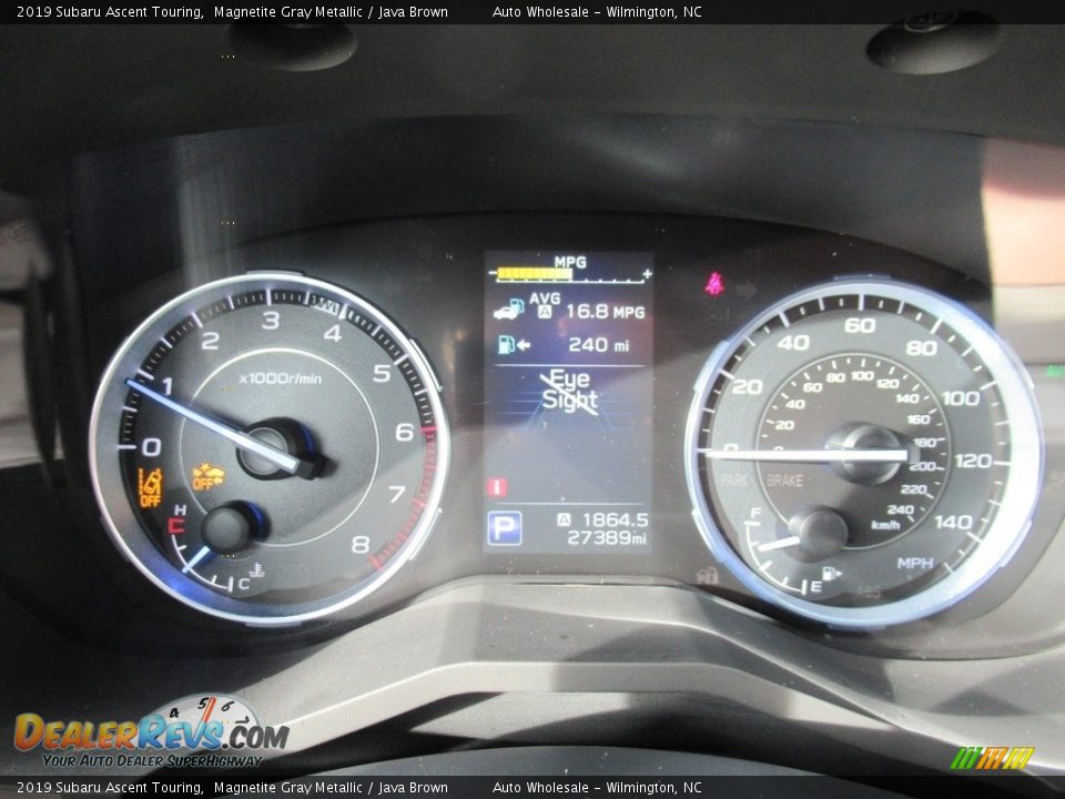 2019 Subaru Ascent Touring Magnetite Gray Metallic / Java Brown Photo #16