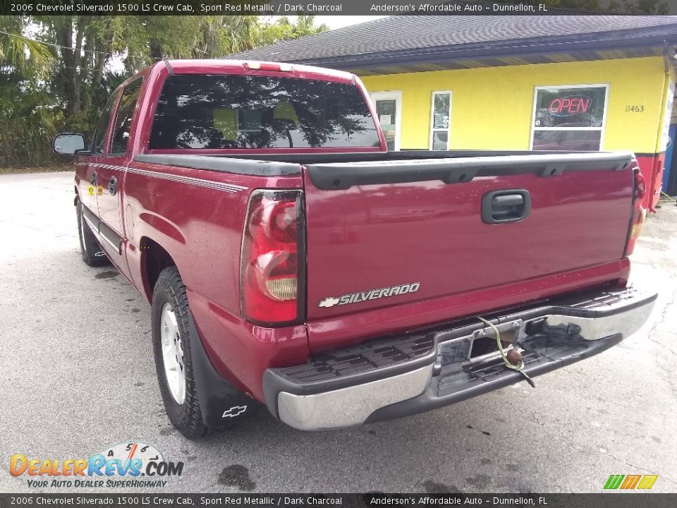 2006 Chevrolet Silverado 1500 LS Crew Cab Sport Red Metallic / Dark Charcoal Photo #5