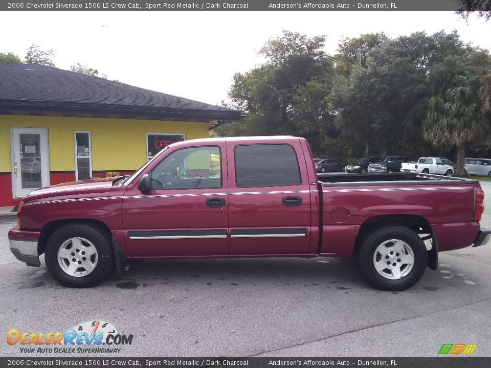 2006 Chevrolet Silverado 1500 LS Crew Cab Sport Red Metallic / Dark Charcoal Photo #6