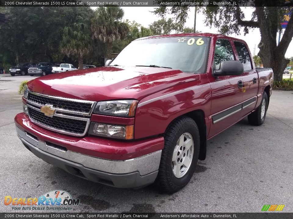 2006 Chevrolet Silverado 1500 LS Crew Cab Sport Red Metallic / Dark Charcoal Photo #7