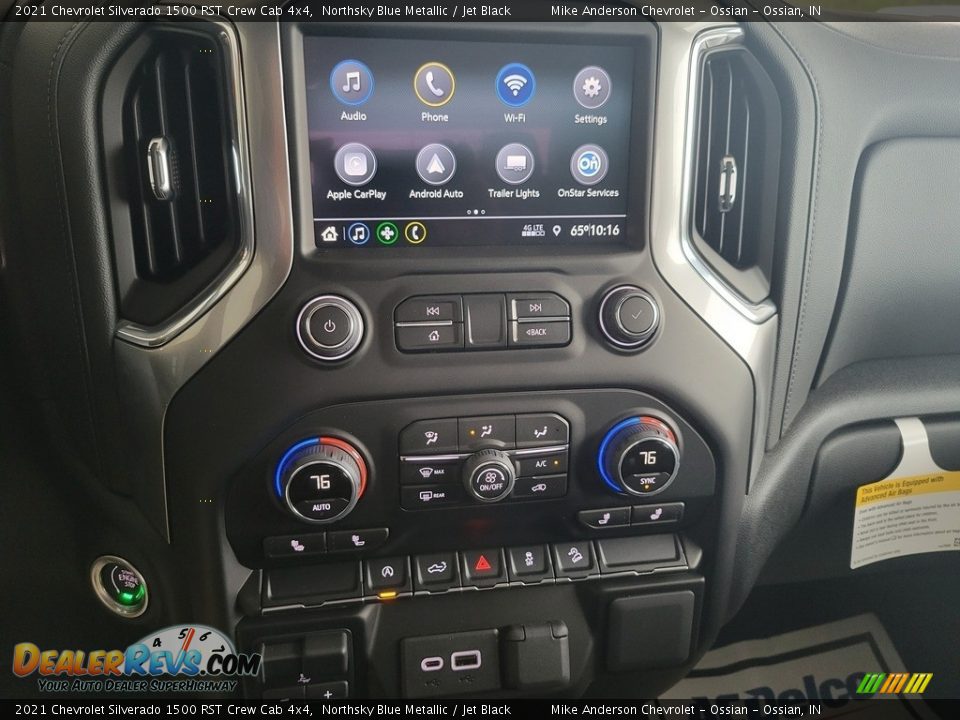 2021 Chevrolet Silverado 1500 RST Crew Cab 4x4 Northsky Blue Metallic / Jet Black Photo #33