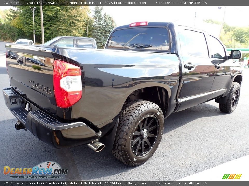 2017 Toyota Tundra 1794 CrewMax 4x4 Midnight Black Metallic / 1794 Edition Black/Brown Photo #4