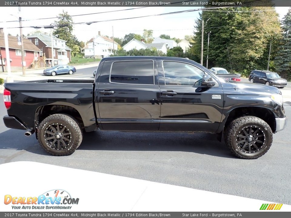 2017 Toyota Tundra 1794 CrewMax 4x4 Midnight Black Metallic / 1794 Edition Black/Brown Photo #6