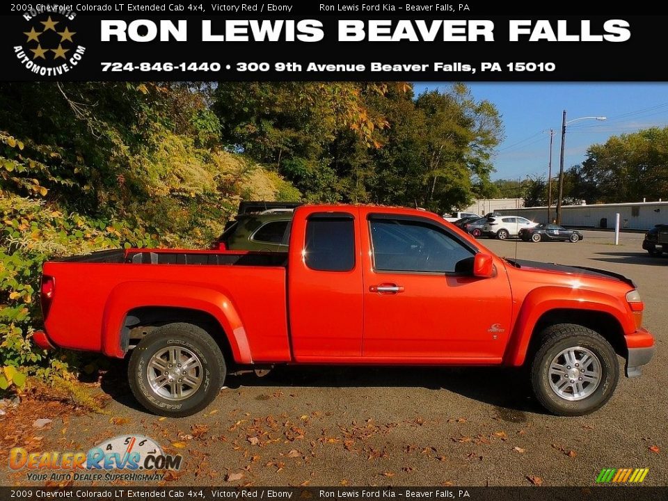 2009 Chevrolet Colorado LT Extended Cab 4x4 Victory Red / Ebony Photo #1