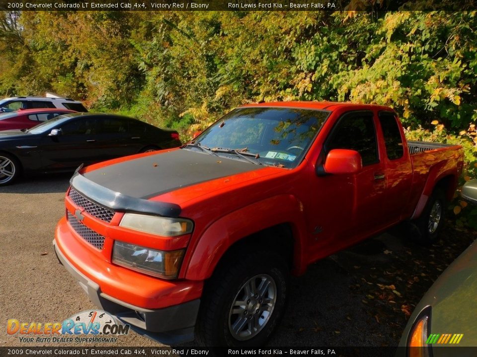 2009 Chevrolet Colorado LT Extended Cab 4x4 Victory Red / Ebony Photo #2