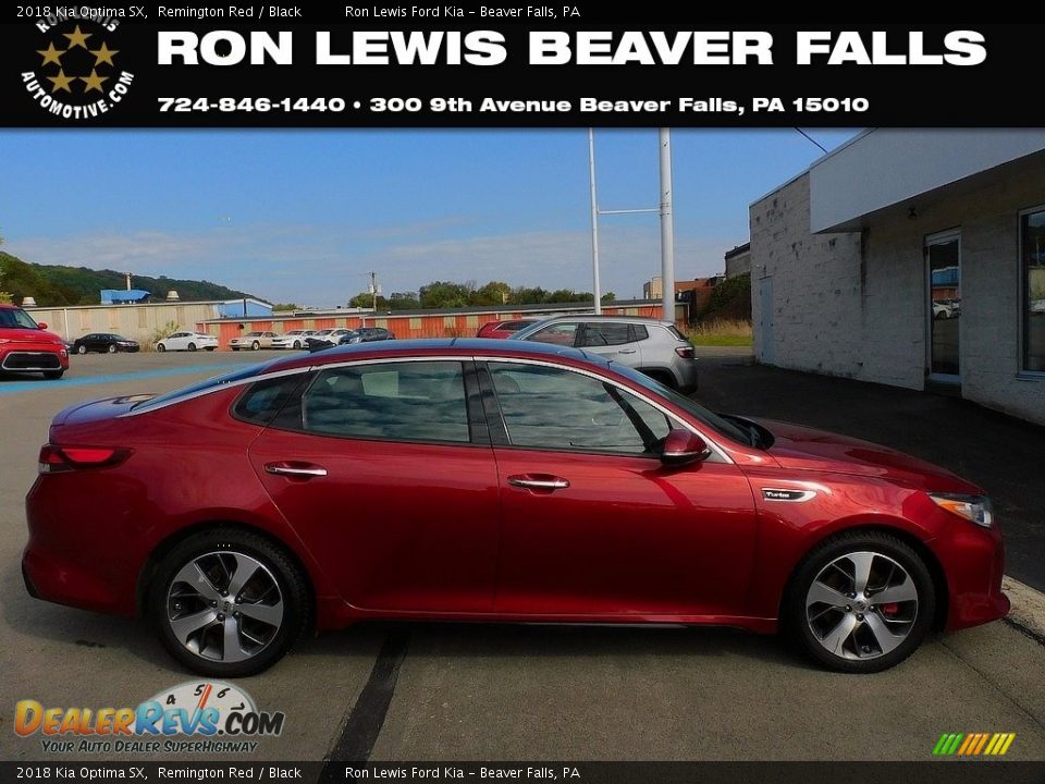 2018 Kia Optima SX Remington Red / Black Photo #1