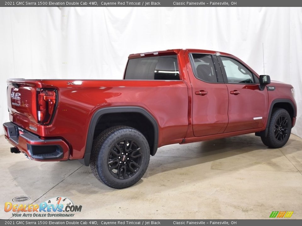 2021 GMC Sierra 1500 Elevation Double Cab 4WD Cayenne Red Tintcoat / Jet Black Photo #2