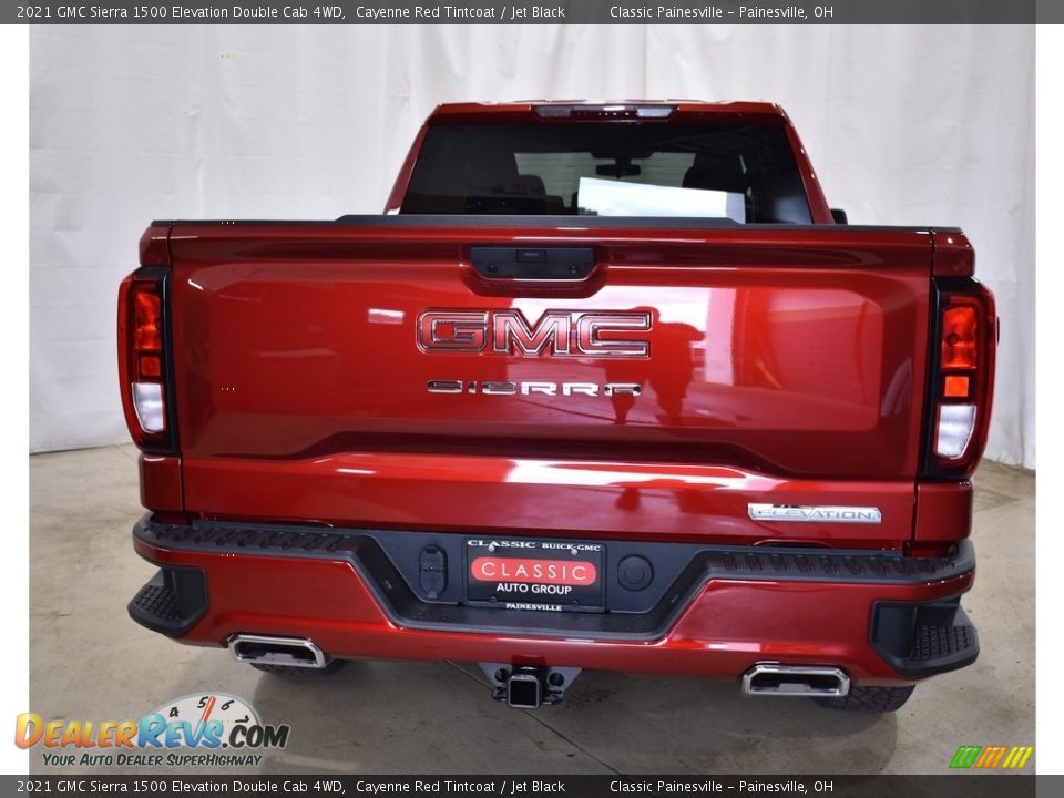 2021 GMC Sierra 1500 Elevation Double Cab 4WD Cayenne Red Tintcoat / Jet Black Photo #3