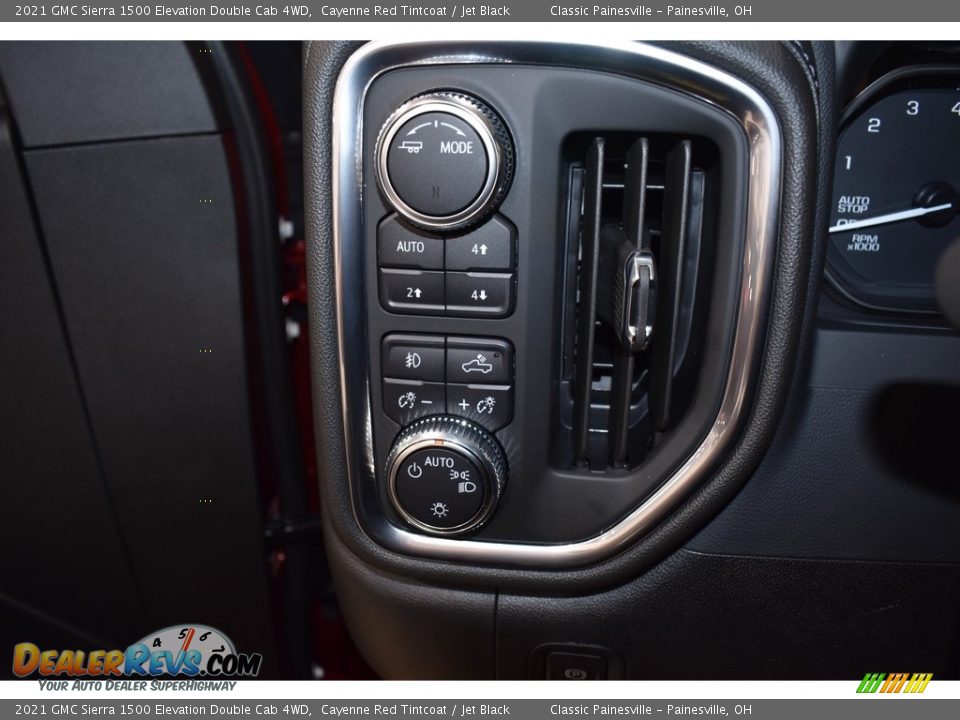 2021 GMC Sierra 1500 Elevation Double Cab 4WD Cayenne Red Tintcoat / Jet Black Photo #9