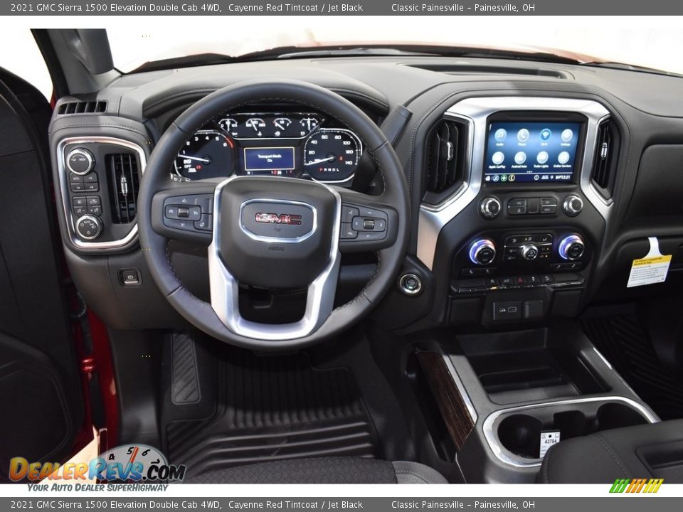 2021 GMC Sierra 1500 Elevation Double Cab 4WD Cayenne Red Tintcoat / Jet Black Photo #10