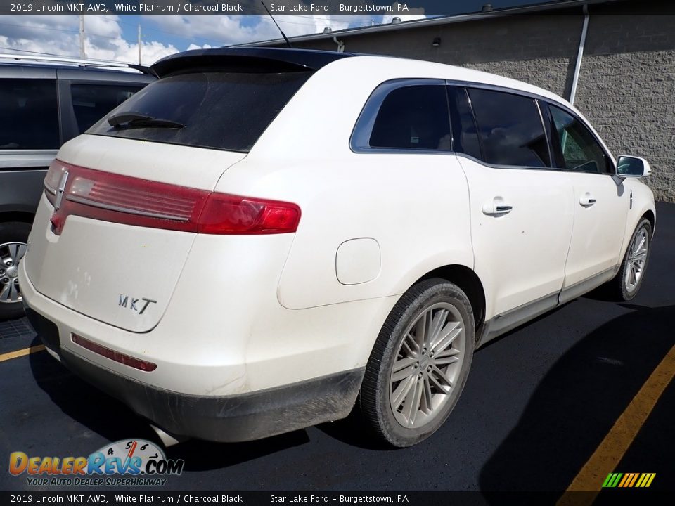 2019 Lincoln MKT AWD White Platinum / Charcoal Black Photo #3