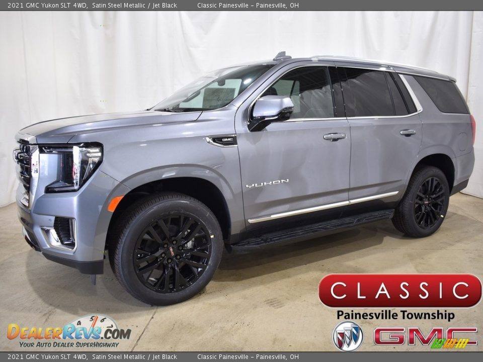 2021 GMC Yukon SLT 4WD Satin Steel Metallic / Jet Black Photo #1