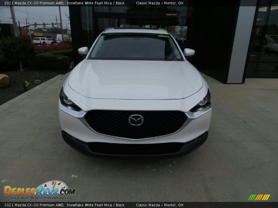 2021 Mazda CX-30 Premium AWD Snowflake White Pearl Mica / Black Photo #2