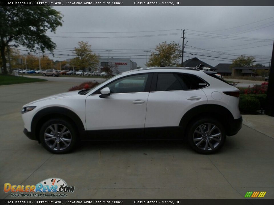 2021 Mazda CX-30 Premium AWD Snowflake White Pearl Mica / Black Photo #6