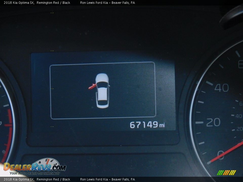 2018 Kia Optima SX Remington Red / Black Photo #20