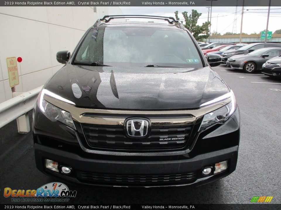 2019 Honda Ridgeline Black Edition AWD Crystal Black Pearl / Black/Red Photo #9