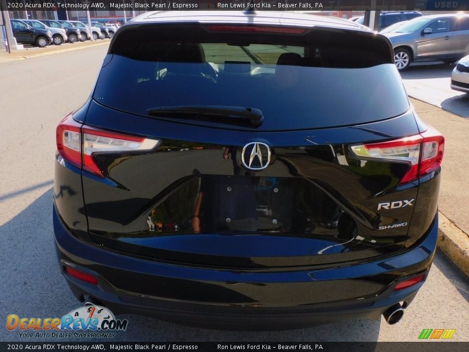 2020 Acura RDX Technology AWD Majestic Black Pearl / Espresso Photo #3