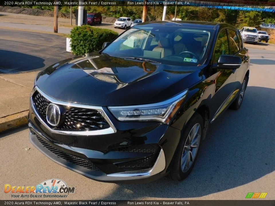 2020 Acura RDX Technology AWD Majestic Black Pearl / Espresso Photo #7