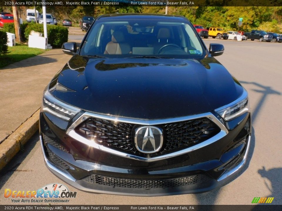 2020 Acura RDX Technology AWD Majestic Black Pearl / Espresso Photo #8