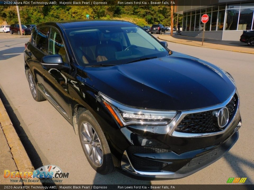 2020 Acura RDX Technology AWD Majestic Black Pearl / Espresso Photo #9