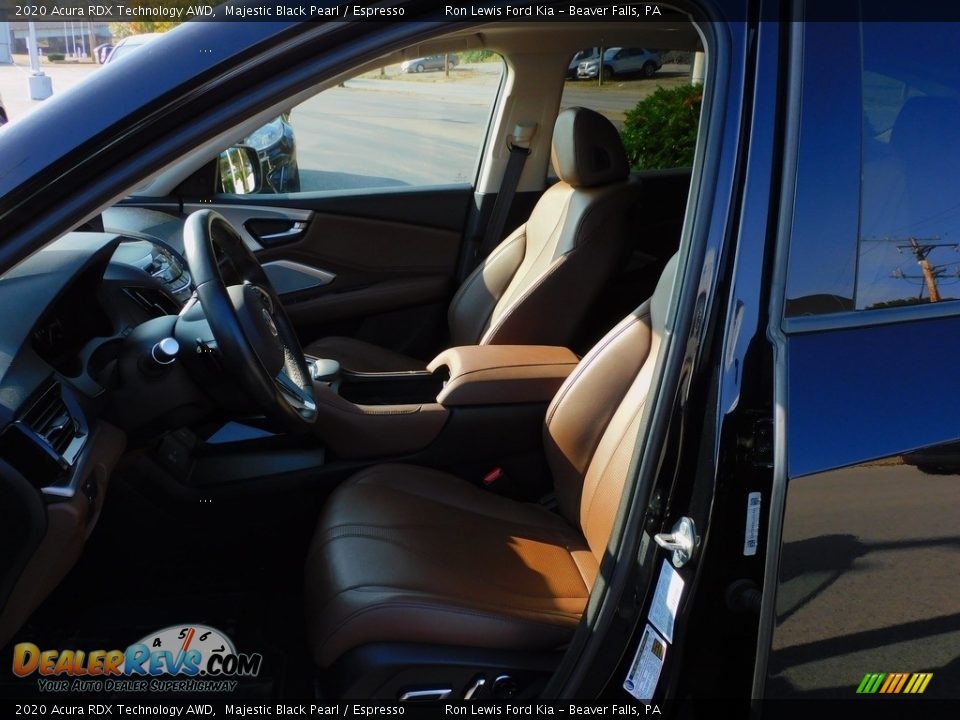 2020 Acura RDX Technology AWD Majestic Black Pearl / Espresso Photo #11