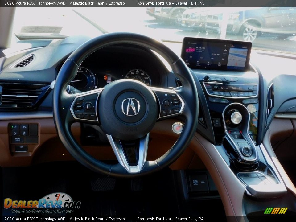2020 Acura RDX Technology AWD Majestic Black Pearl / Espresso Photo #13