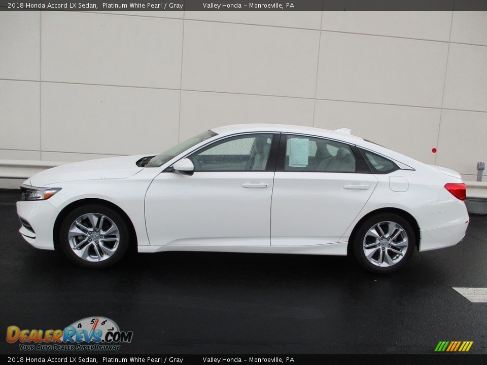 2018 Honda Accord LX Sedan Platinum White Pearl / Gray Photo #2