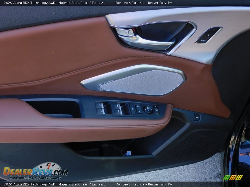 2020 Acura RDX Technology AWD Majestic Black Pearl / Espresso Photo #14