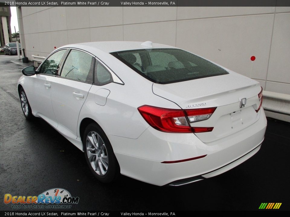 2018 Honda Accord LX Sedan Platinum White Pearl / Gray Photo #3